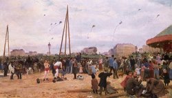 The Fairgrounds at Porte De Clignancourt, Paris by Victor Gabriel Gilbert