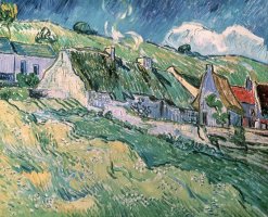 Cottages At Auvers Sur Oise by Vincent van Gogh
