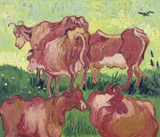 Cows by Vincent van Gogh