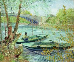 Fishing in the Spring by Vincent van Gogh