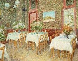 Interior Of Restaurant by Vincent van Gogh