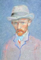 Self-portrait With Gray Felt Hat by Vincent van Gogh