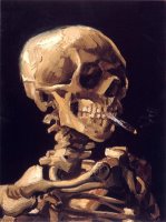 Skull with a Burning Cigarette by Vincent van Gogh