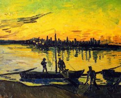 Stevedores In Arles by Vincent van Gogh