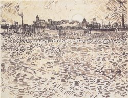 Summer Evening Drawing by Vincent van Gogh