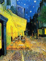 Terrace of The Cafe on The Place Du Forum in Arles in The Evening by Vincent van Gogh