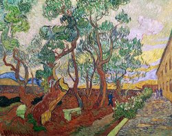 The Garden Of St Pauls Hospital At St. Remy by Vincent van Gogh