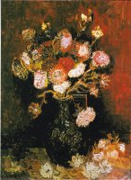 Vase with Asters And Phlox by Vincent van Gogh