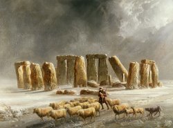 Stonehenge in Winter by Walter Williams