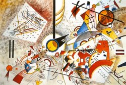 Bustling Aquarelle C 1923 by Wassily Kandinsky