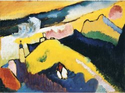 Mountain Landscape with Church 1910 by Wassily Kandinsky