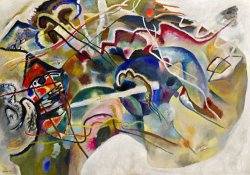 Painting with White Border by Wassily Kandinsky