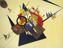 Schwarzes Dreieck 1923 by Wassily Kandinsky