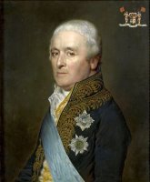 Portrait of Adriaen Pieter Twent, Count of Rosenburg, Minister of Public Works, Minister of The Interior, Chamberlain of King Louis Napoleon by Willem Bartel Van Der Kooi