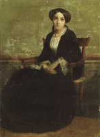 A Portrait of Genevieve Bouguereau by William Adolphe Bouguereau