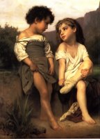 At The Edge of The Brook by William Adolphe Bouguereau