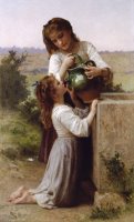 At The Fountain (1897) by William Adolphe Bouguereau