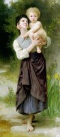 Brother And Sister (1887) by William Adolphe Bouguereau