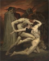 Dante And Virgile by William Adolphe Bouguereau