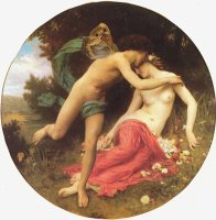 Flora And Zephyr by William Adolphe Bouguereau