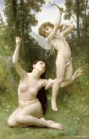 Love Takes Flight by William Adolphe Bouguereau