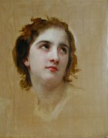 Sketch of a Young Woman by William Adolphe Bouguereau