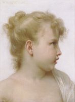 Study Head of a Little Girl by William Adolphe Bouguereau