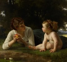 Temptation by William Adolphe Bouguereau