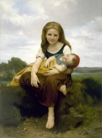 The Elder Sister by William Adolphe Bouguereau