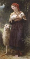 The Newborn Lamb by William Adolphe Bouguereau