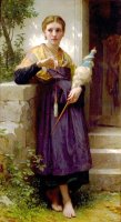 The Spinner by William Adolphe Bouguereau