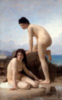 The Two Bathers by William Adolphe Bouguereau