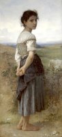 Young Shepherdess by William Adolphe Bouguereau