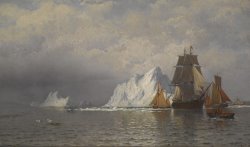 Whaler and Fishing Vessels near the Coast of Labrador by William Bradford