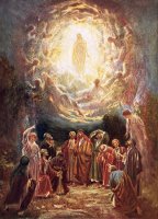 Jesus ascending into heaven by William Brassey Hole