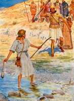 David And Goliath by William Henry Margetson