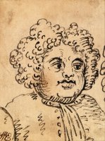 Grotesque Male Head by William Hogarth