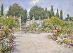 An Italian Garden by William Merritt Chase