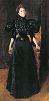 Portrait of a Lady in Black by William Merritt Chase
