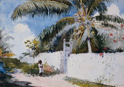 A Garden in Nassau by Winslow Homer