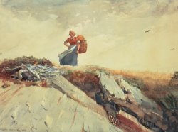 Down The Cliff by Winslow Homer