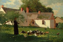 Farmyard Scene by Winslow Homer