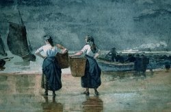 Fisher Girls by the Sea by Winslow Homer