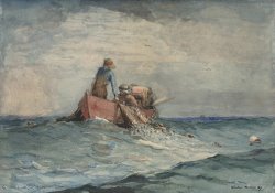 Hauling in The Nets by Winslow Homer