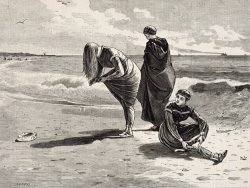 High Tide, Published in Every Saturday, August 6, 1870 by Winslow Homer