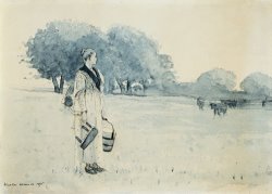 Milkmaid by Winslow Homer