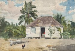 Native Huts, Nassau by Winslow Homer