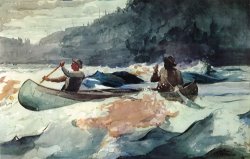 Shooting The Rapids by Winslow Homer