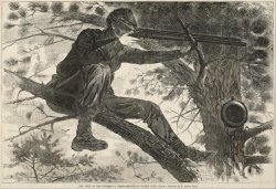 The Army of The Potomac a Sharp Shooter on Picket Duty by Winslow Homer
