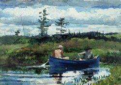 The Blue Boat by Winslow Homer